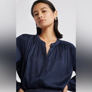 Dkny Nordstrom midnight blue blouse